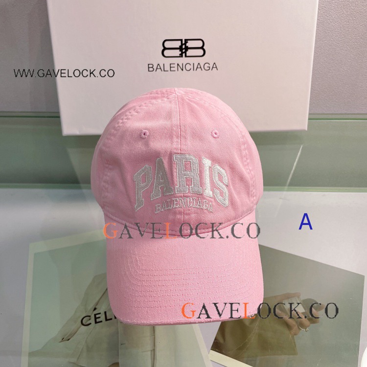 Paris BB Baseball Cap Pink Front Cap - Women